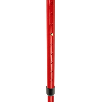 Flexyfoot Comfort Grip Open Cuff Red Crutch for the Left Hand